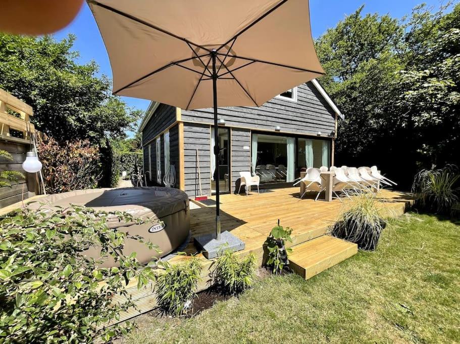 Modern Beach House For 12 Pers! With Jacuzzi Julianadorp Extérieur photo