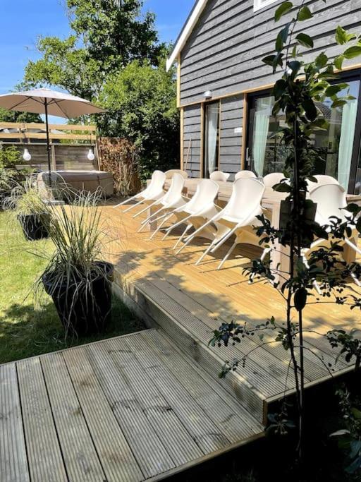 Modern Beach House For 12 Pers! With Jacuzzi Julianadorp Extérieur photo